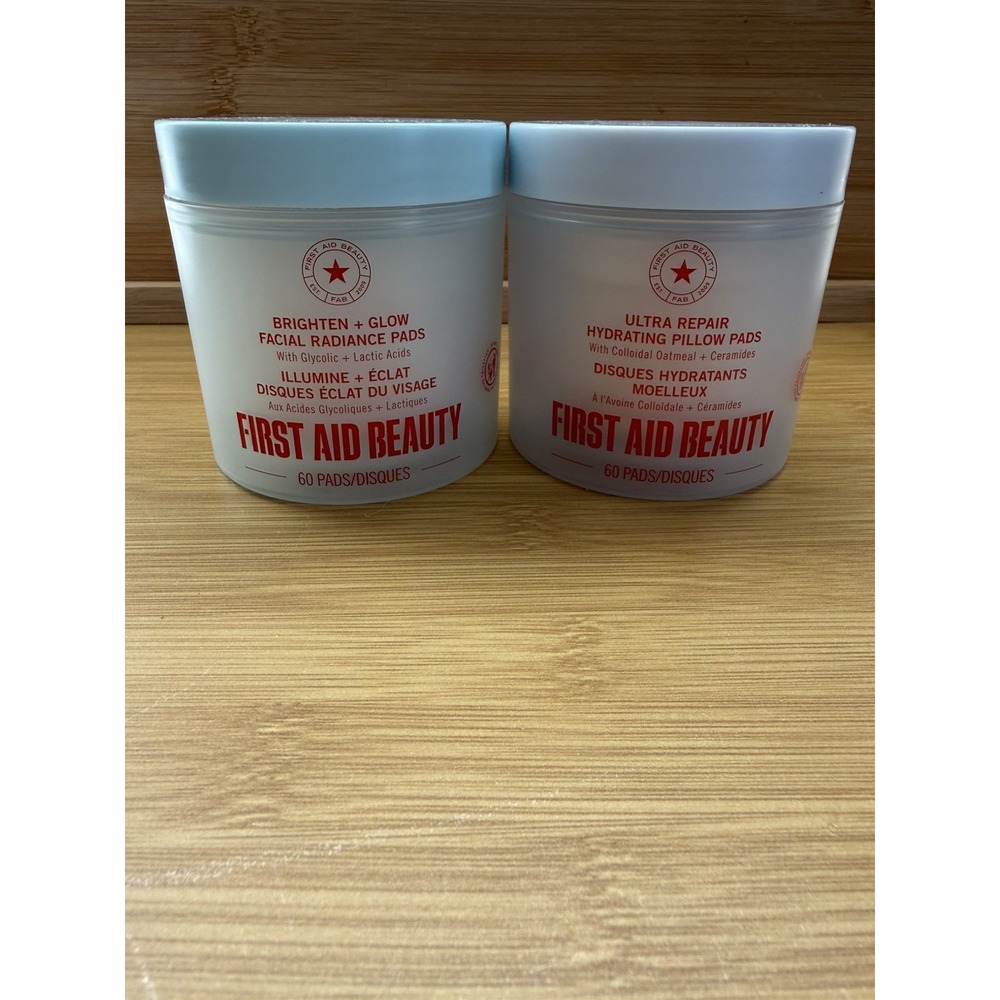 First Aid Beauty Brightening Hydrating Facial Radiance + Pillow Pads 60ct